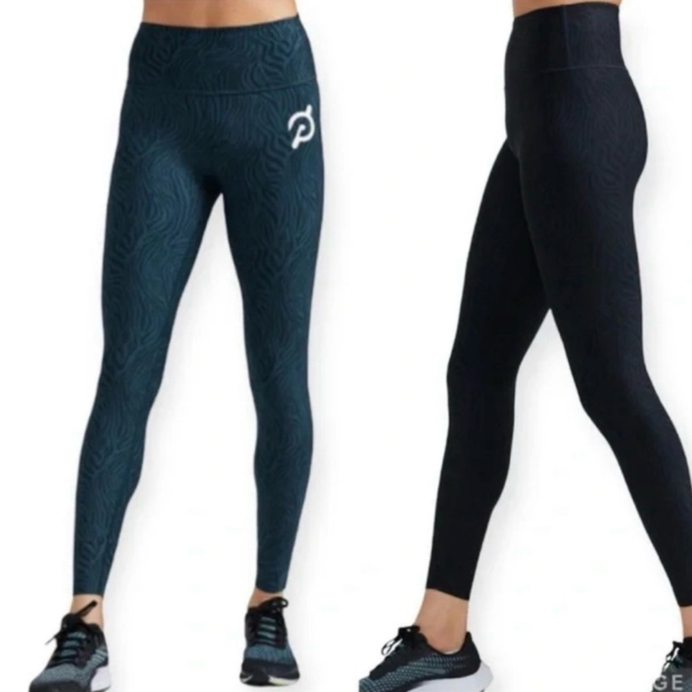 Peloton Cadence Reversible High Rise Leggings - Blue/black zebra print